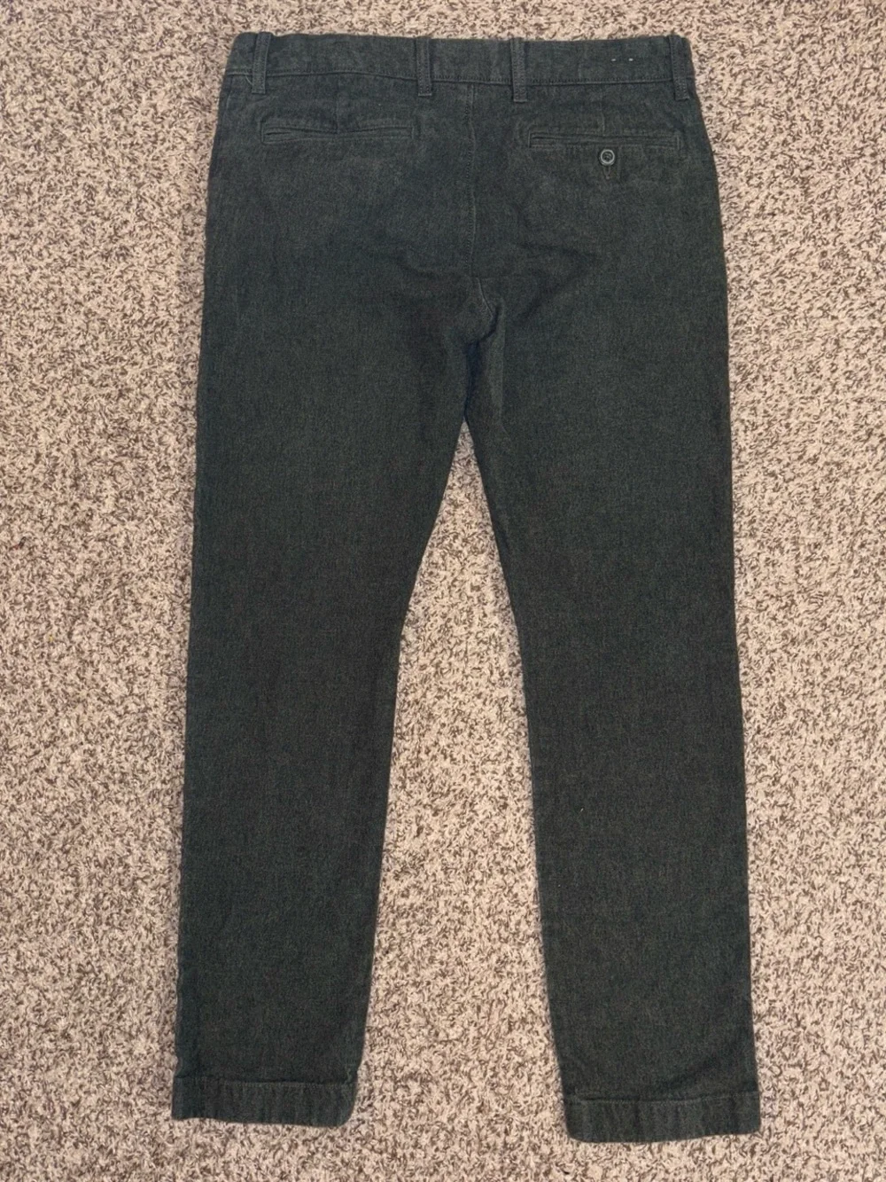 J. Crew Stretch Pants 484 Slim Dark Green Pants size 30x30